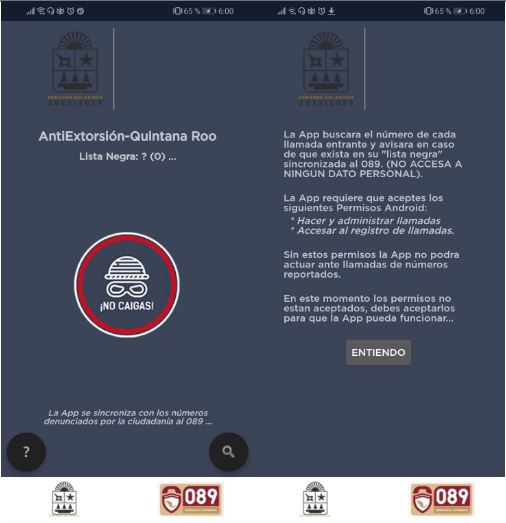 APLICACIÓN ANTIEXTORSIÓN